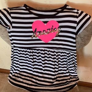 Girls Justice Short Sleeve Top Size 12
